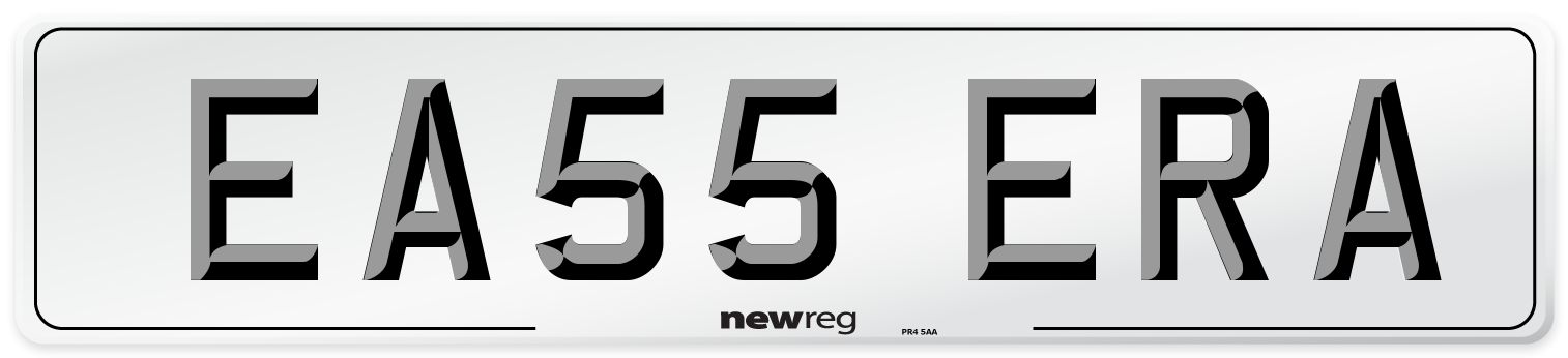EA55 ERA Number Plate from New Reg